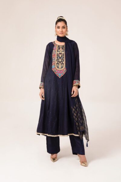 Black Embroidered Ladies Dress - Ladies Dress - Ladies Wear