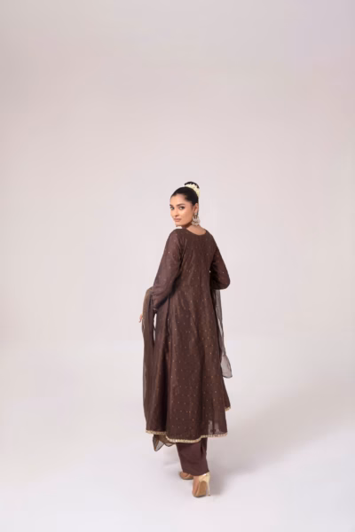 brown frock suit