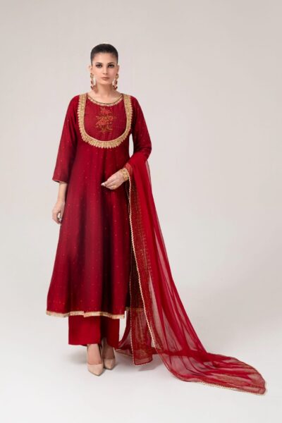red ladies dress