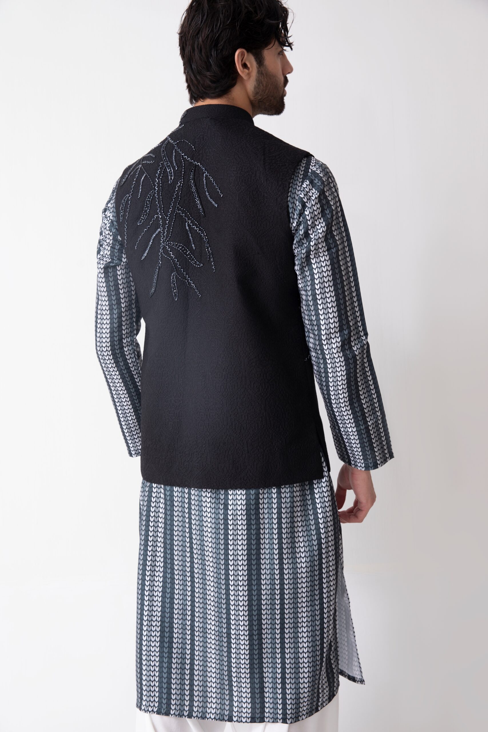 B612_20241112_162615_598 (1) Black Waistcoat Set for men - Naushemian by Nauman Arfeen
