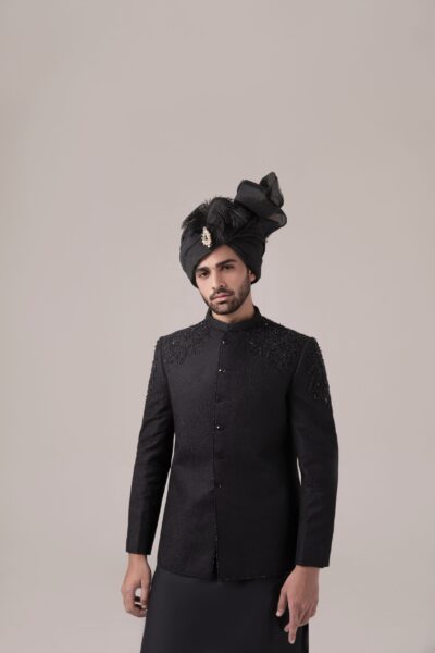 Stunning black Prince Coat - Wedding dresses