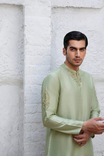 CELEADON GREEN LUXURY KURTA