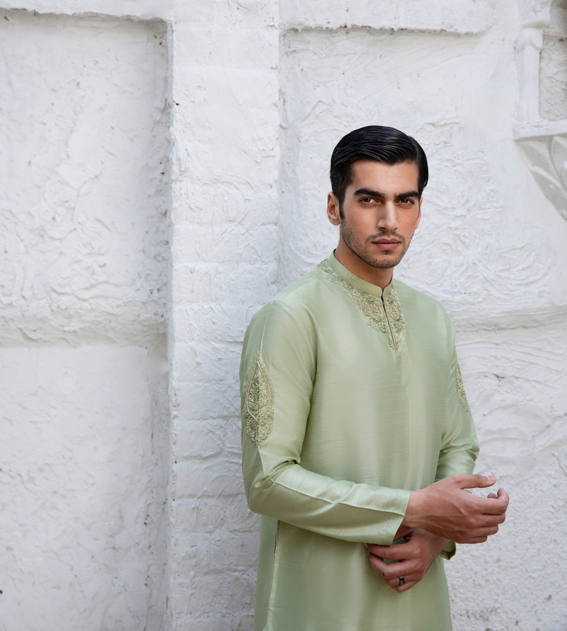 Green kurta Pajama - Kurta for Men B612_20250202_175020_606 CELEADON GREEN LUXURY KURTA
