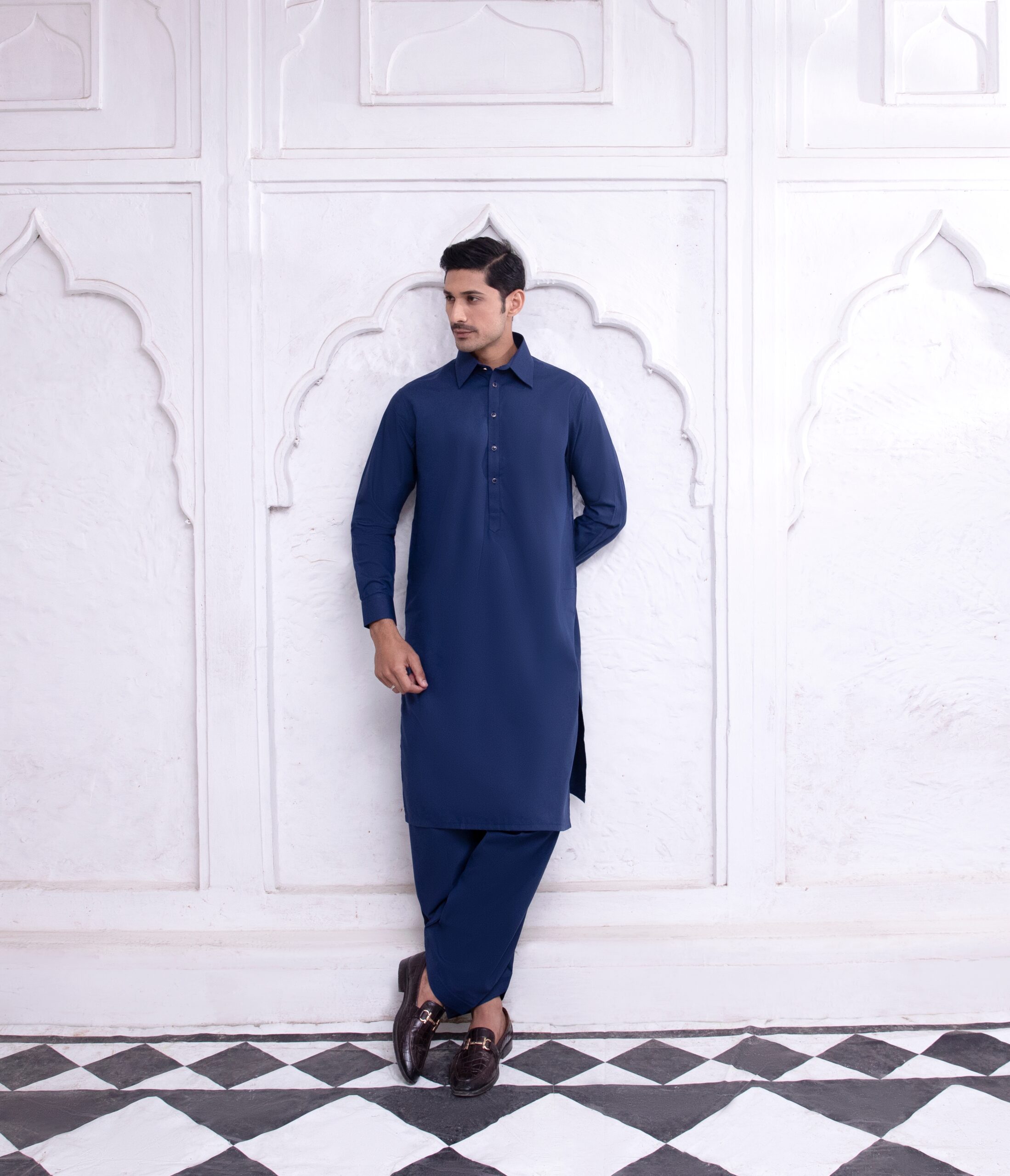 B612_20250227_222020_477 Soft Cotton Blue Shalwar Kameez for Men Traditional Wear