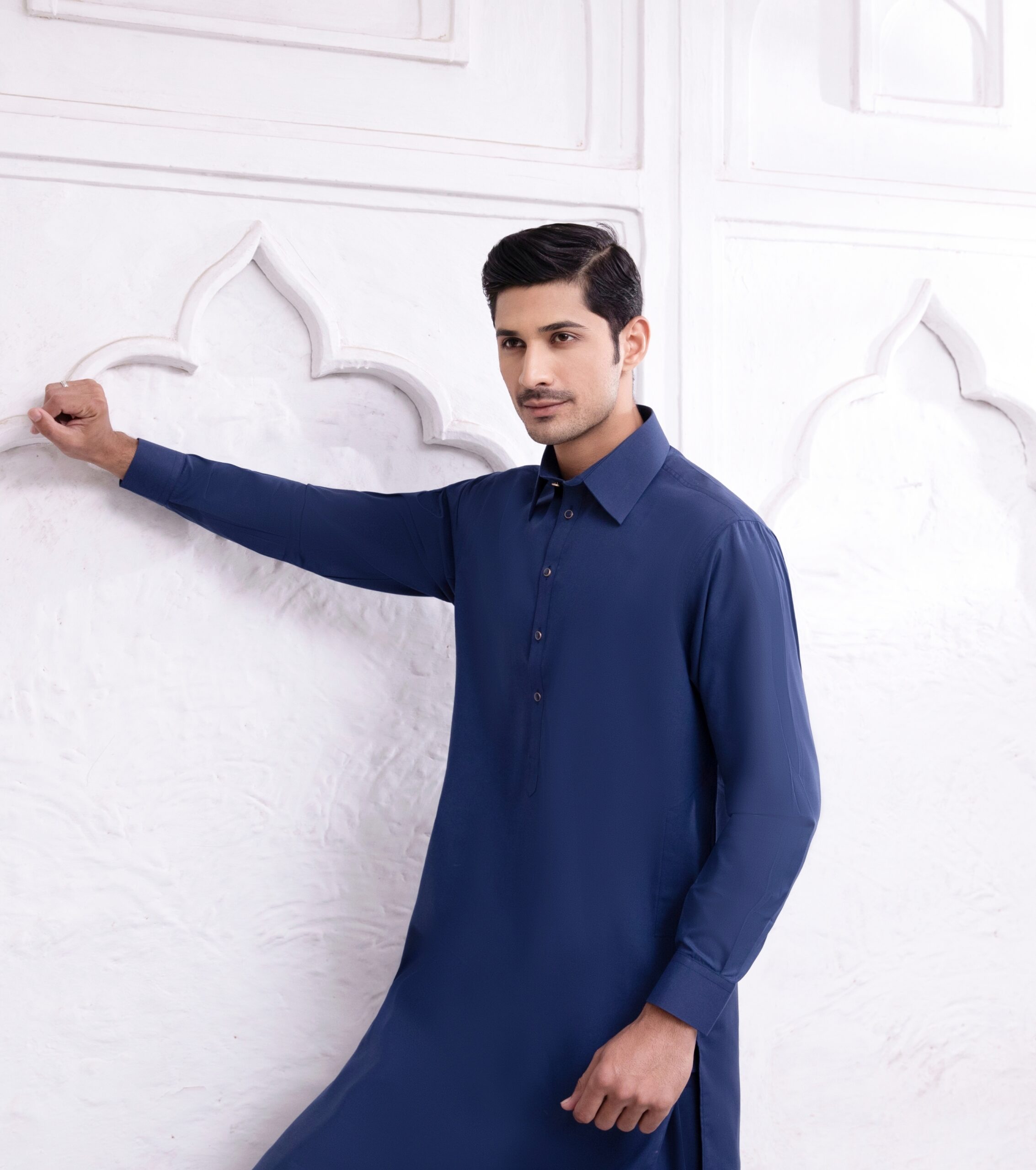 B612_20250227_222124_255 Soft Cotton Blue Shalwar Kameez for Men Traditional Wear