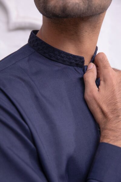 kurta for men - classic blue mens kurta