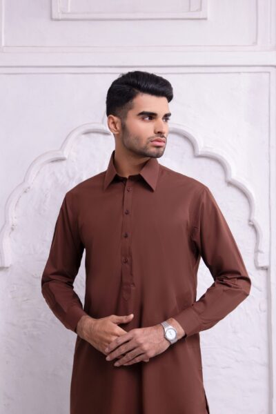 Shalwar kameez for Men - Brown Shalwar kameez Suit