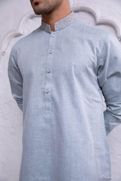 Kurta for men - Classic sky blue kurta for men