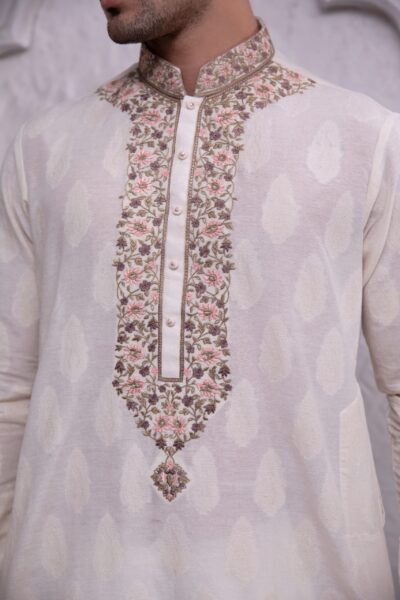Kurta for men - Stylish offwhite kurta for men