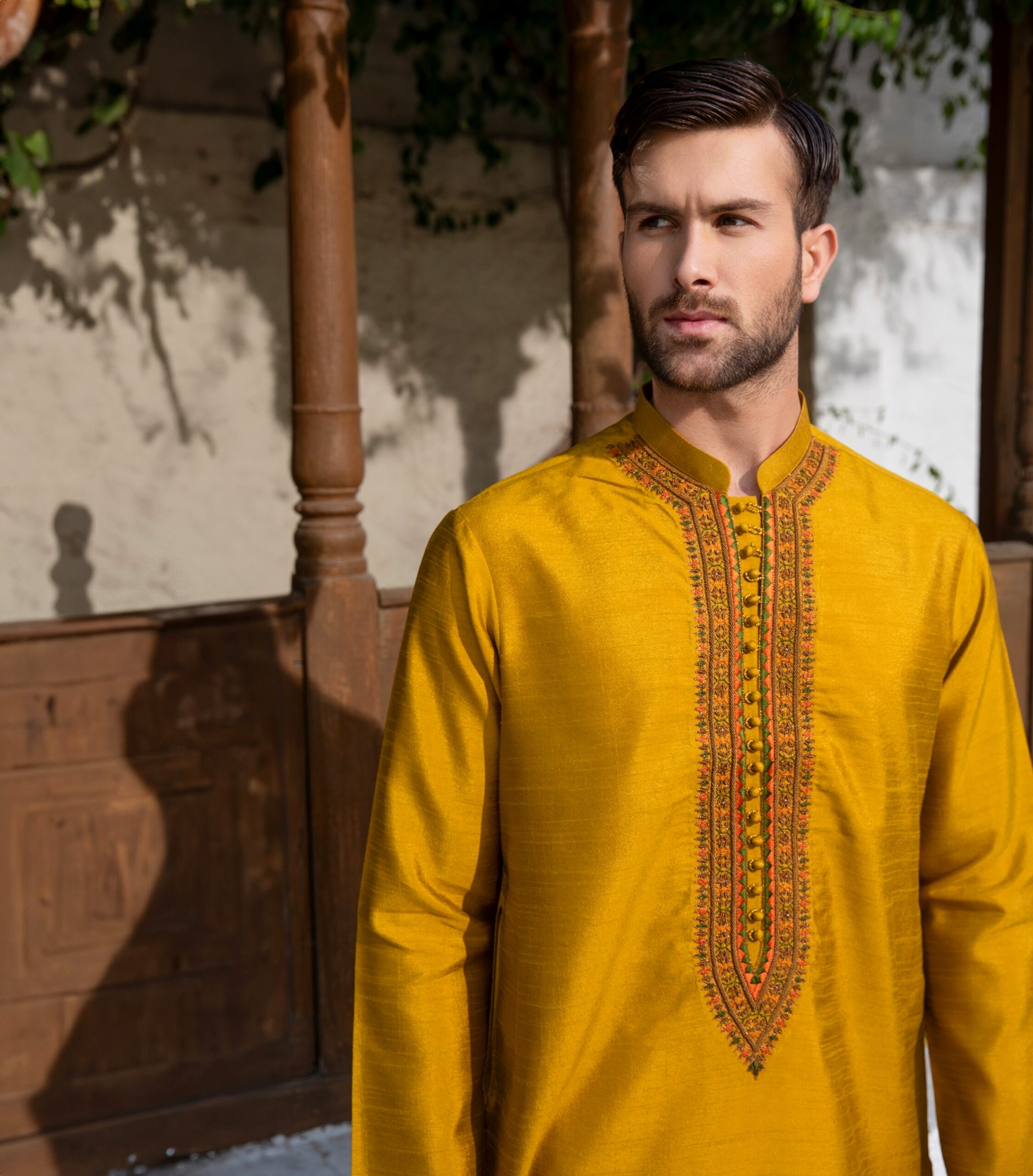 B612_20250312_210448_927 tangerine yellow kurta for men