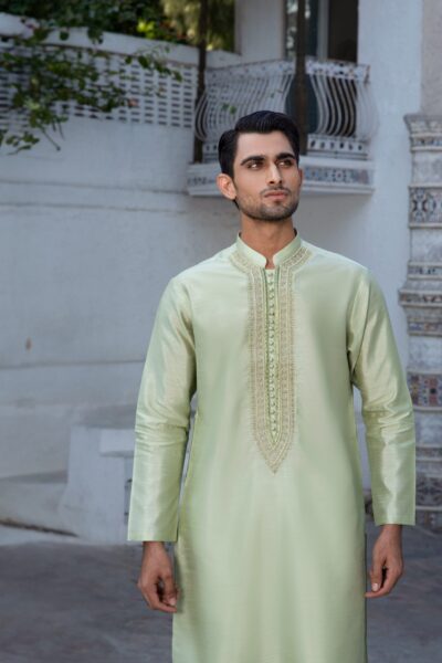 Men's Green Kurta | Nyanza | Traditional Wear