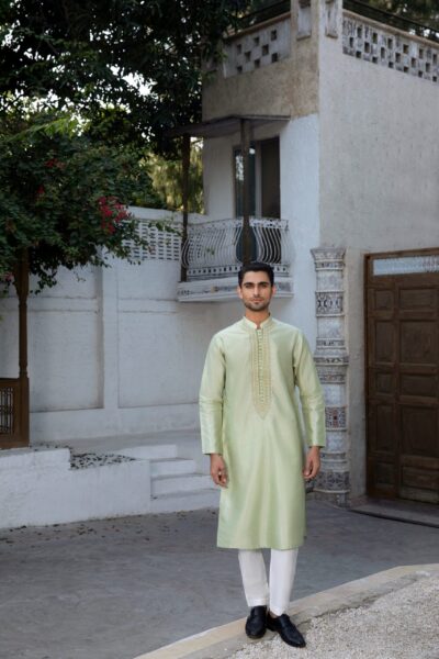 Men's Green Kurta | Nyanza | Traditional Wear