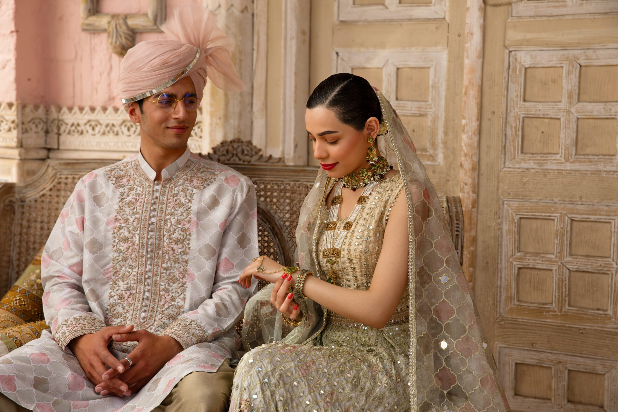 traditional pakistani wedding dresses for groom and bride