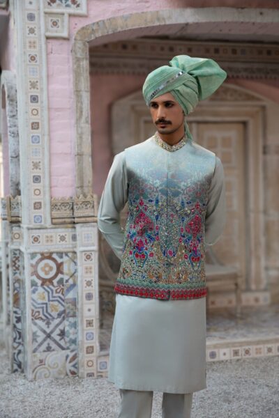 Festive Waistcoat for Mehendi | Elegant & Vibrant Ethnic Wear