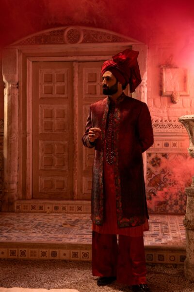 Royal Abstract Groom Sherwani