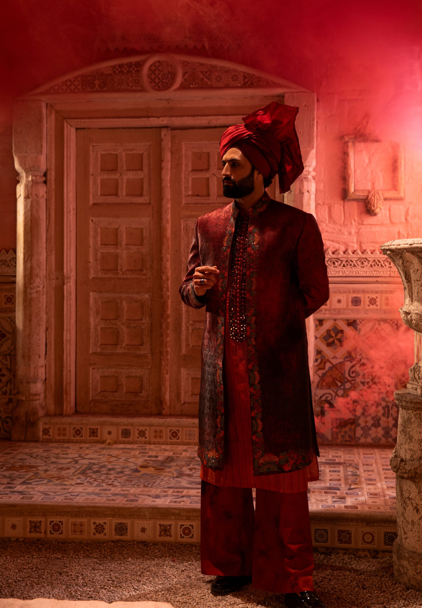 B612_20250626_160502_047 Royal Abstract Groom Sherwani