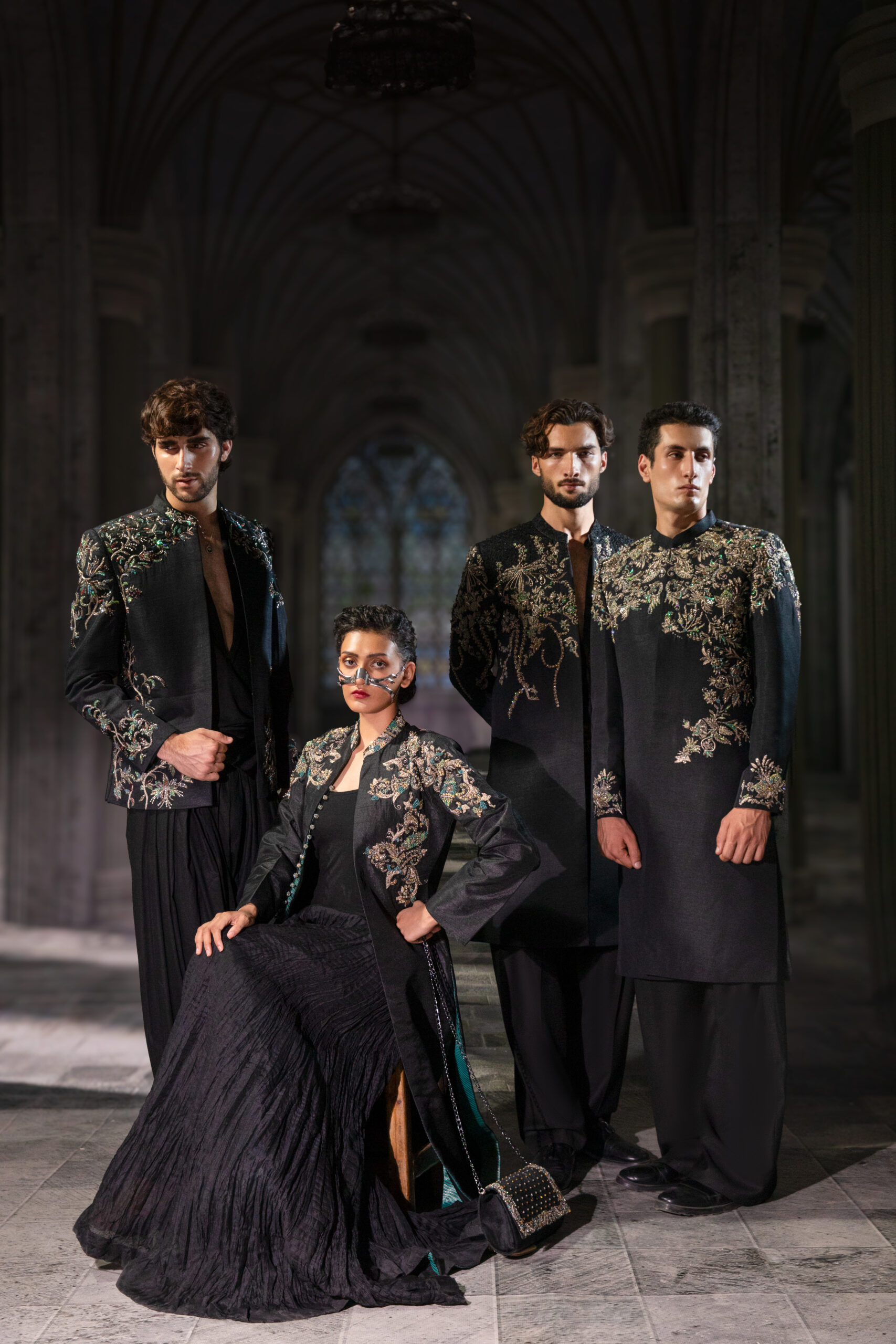 ÉTOILE collection by Nauman Arfeen is a story chosen to tell through fabric, craftsmanship, light and emotion. The Genesis is the first chapter of a five-part journey