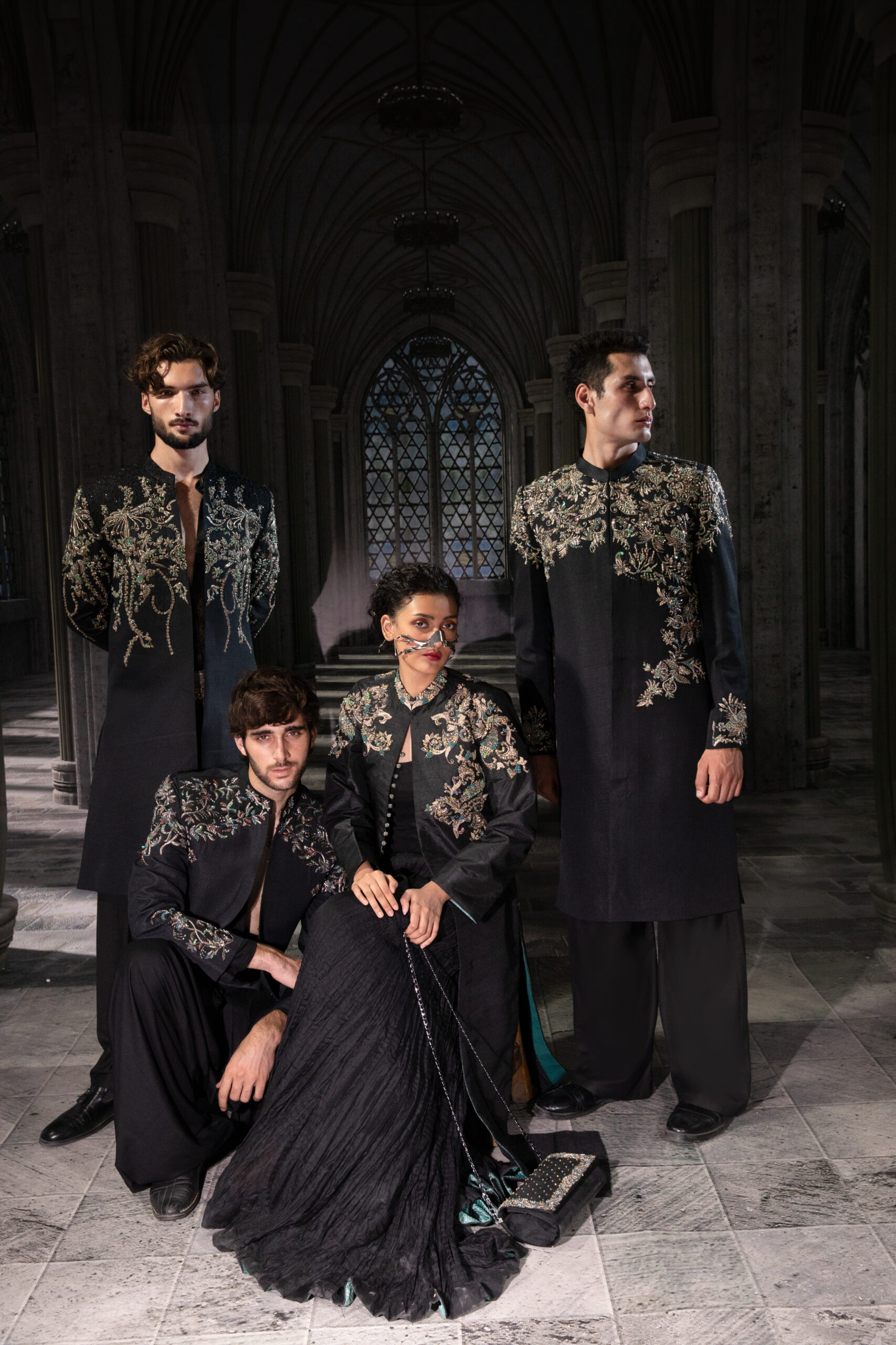 ÉTOILE collection by Nauman Arfeen is a story chosen to tell through fabric, craftsmanship, light and emotion. The Genesis is the first chapter of a five-part journey