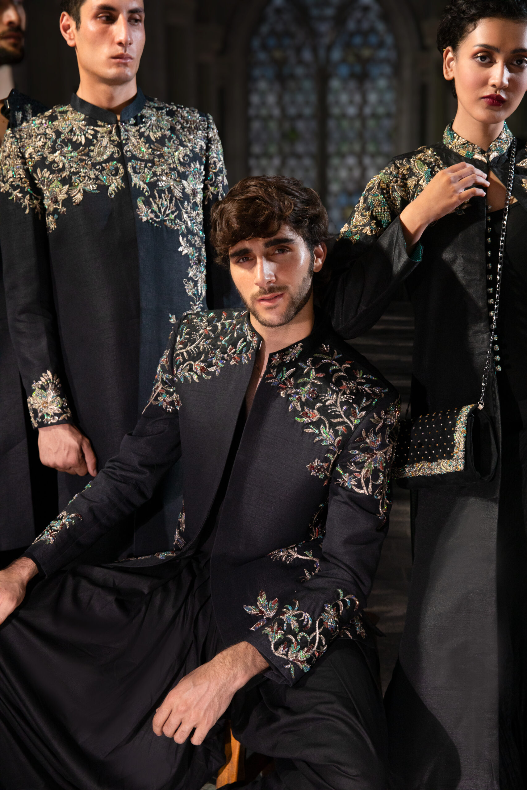 ÉTOILE collection by Nauman Arfeen is a story chosen to tell through fabric, craftsmanship, light and emotion. The Genesis is the first chapter of a five-part journey