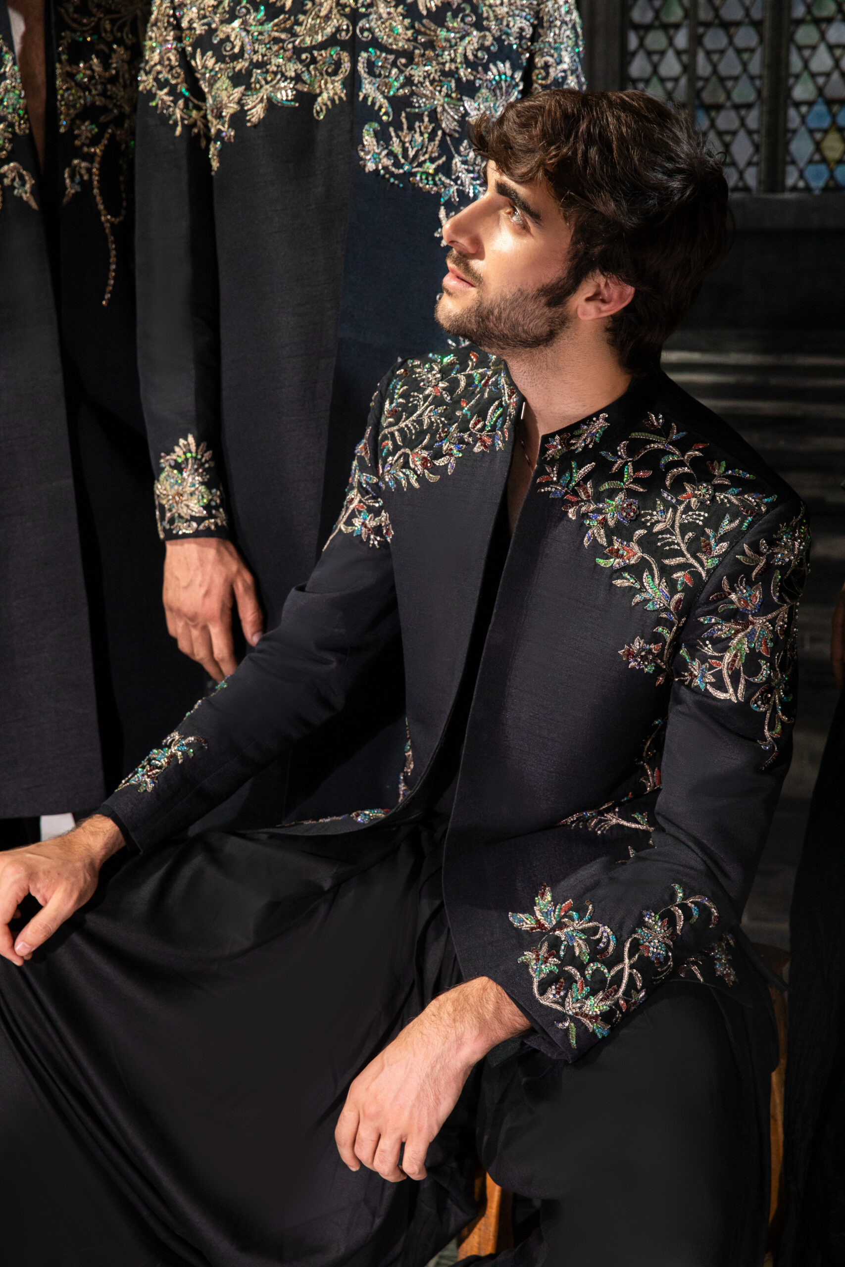 ÉTOILE collection by Nauman Arfeen is a story chosen to tell through fabric, craftsmanship, light and emotion. The Genesis is the first chapter of a five-part journey