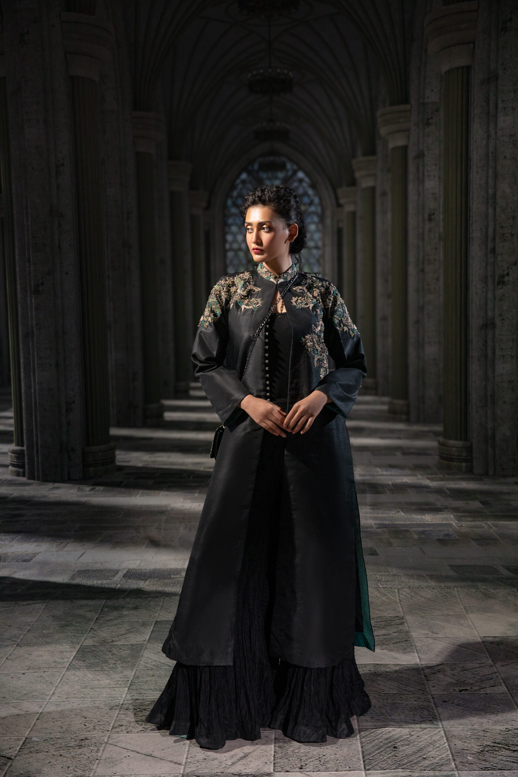 ÉTOILE collection by Nauman Arfeen is a story chosen to tell through fabric, craftsmanship, light and emotion. The Genesis is the first chapter of a five-part journey
