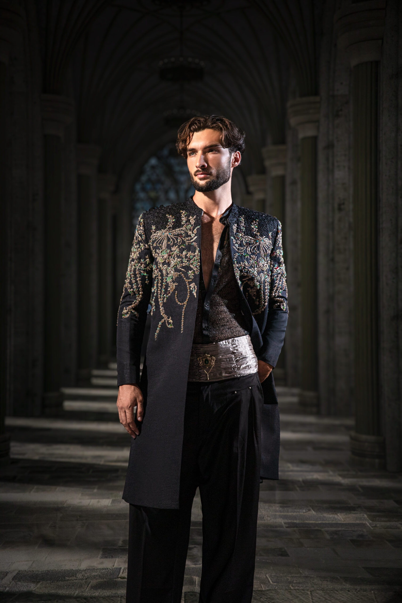 ÉTOILE is more than a collection. It is a story I have chosen to tell through fabric, craftsmanship, light and emotion. The Genesis is the first chapter of a five-part journey