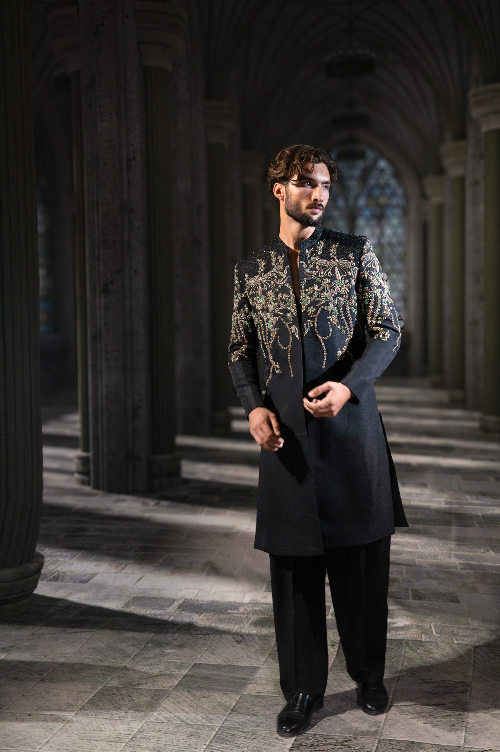 ÉTOILE is more than a collection. It is a story I have chosen to tell through fabric, craftsmanship, light and emotion. The Genesis is the first chapter of a five-part journey