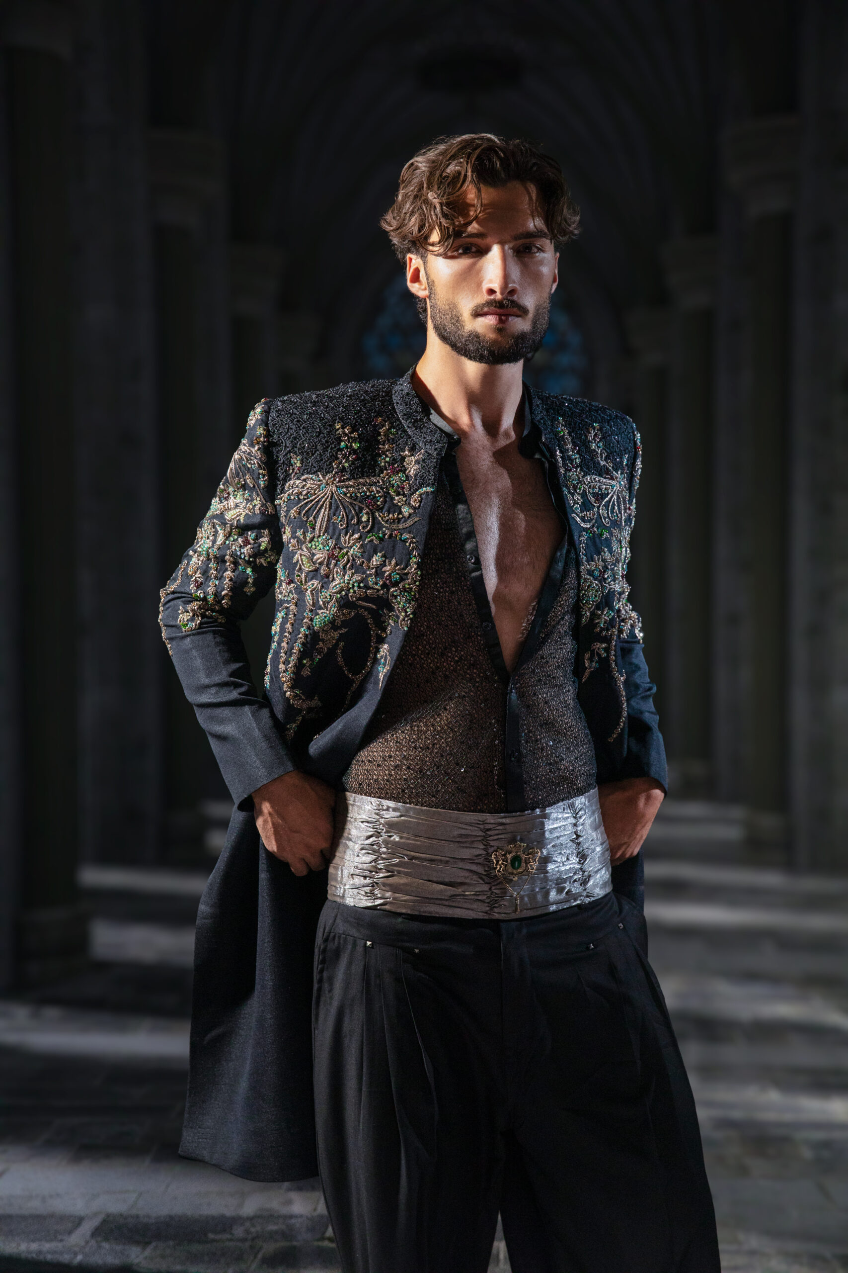 ÉTOILE collection by Nauman Arfeen is a story chosen to tell through fabric, craftsmanship, light and emotion. The Genesis is the first chapter of a five-part journey