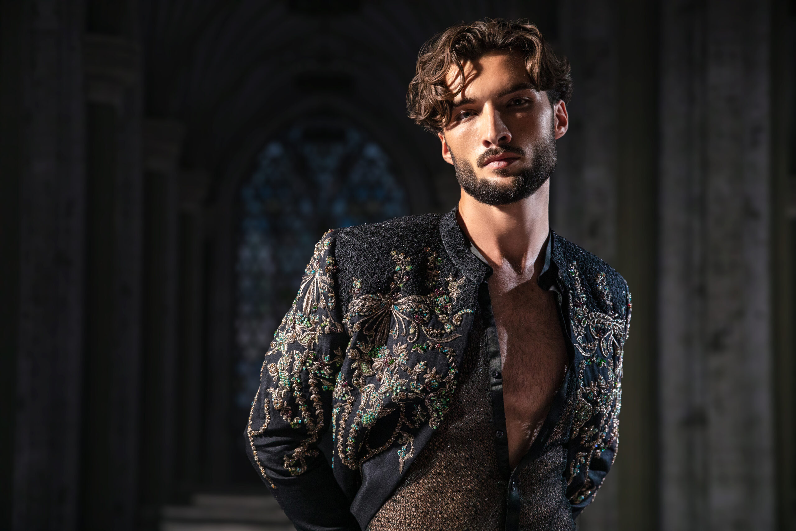 ÉTOILE collection by Nauman Arfeen is a story chosen to tell through fabric, craftsmanship, light and emotion. The Genesis is the first chapter of a five-part journey