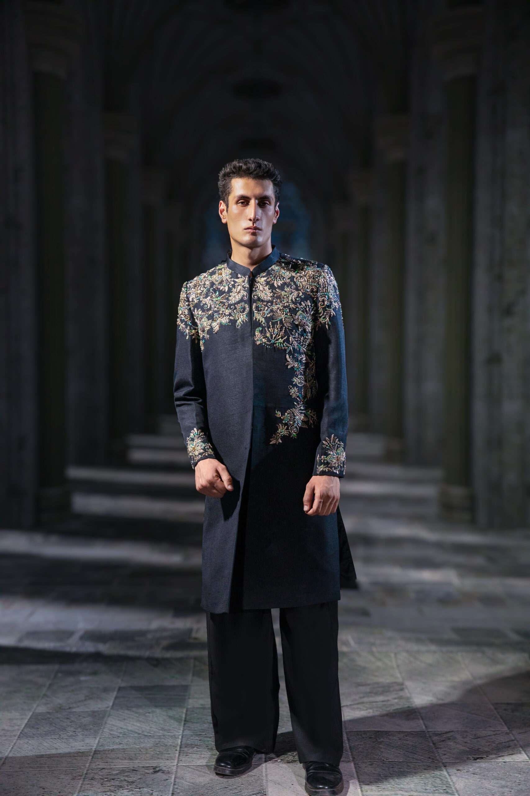 ÉTOILE collection by Nauman Arfeen is a story chosen to tell through fabric, craftsmanship, light and emotion. The Genesis is the first chapter of a five-part journey
