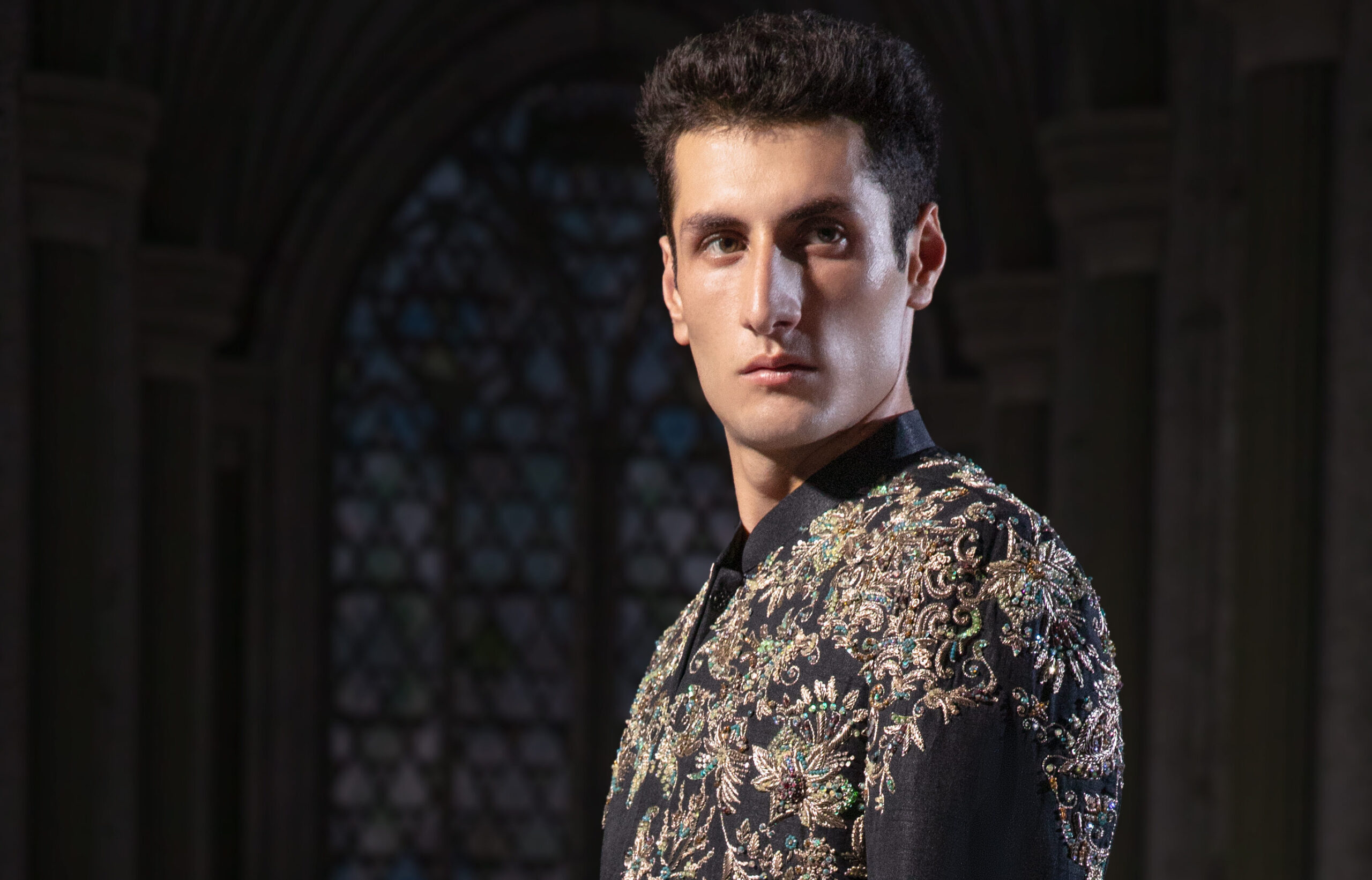 ÉTOILE collection by Nauman Arfeen is a story chosen to tell through fabric, craftsmanship, light and emotion. The Genesis is the first chapter of a five-part journey