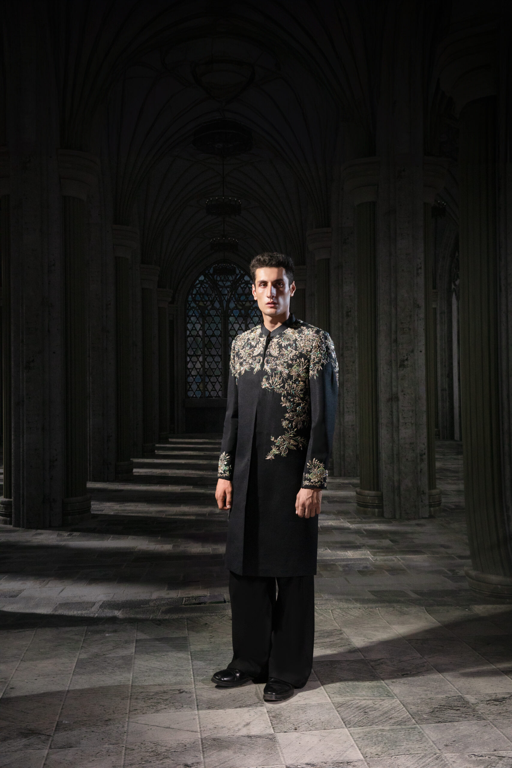 ÉTOILE collection by Nauman Arfeen is a story chosen to tell through fabric, craftsmanship, light and emotion. The Genesis is the first chapter of a five-part journey