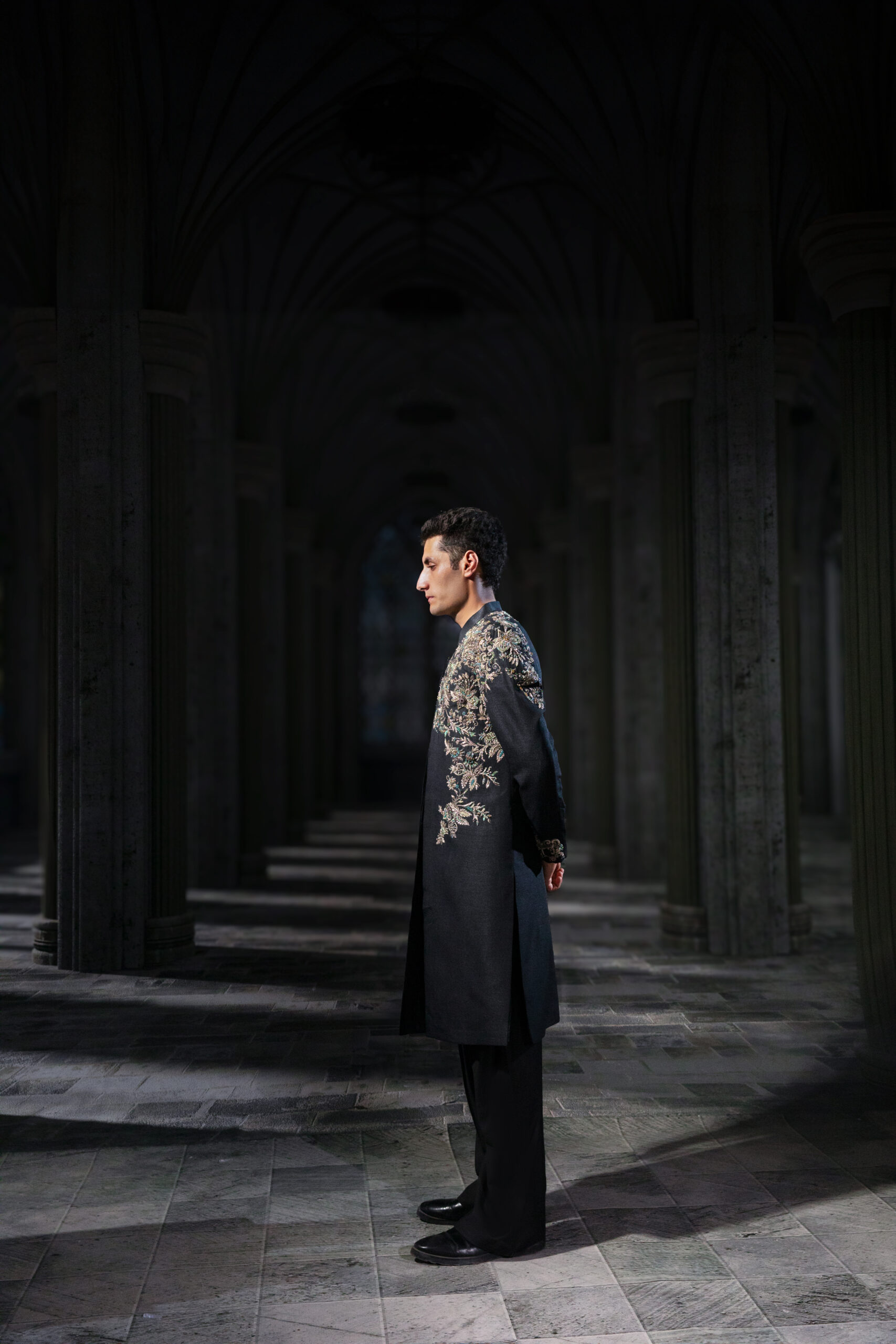 ÉTOILE collection by Nauman Arfeen is a story chosen to tell through fabric, craftsmanship, light and emotion. The Genesis is the first chapter of a five-part journey