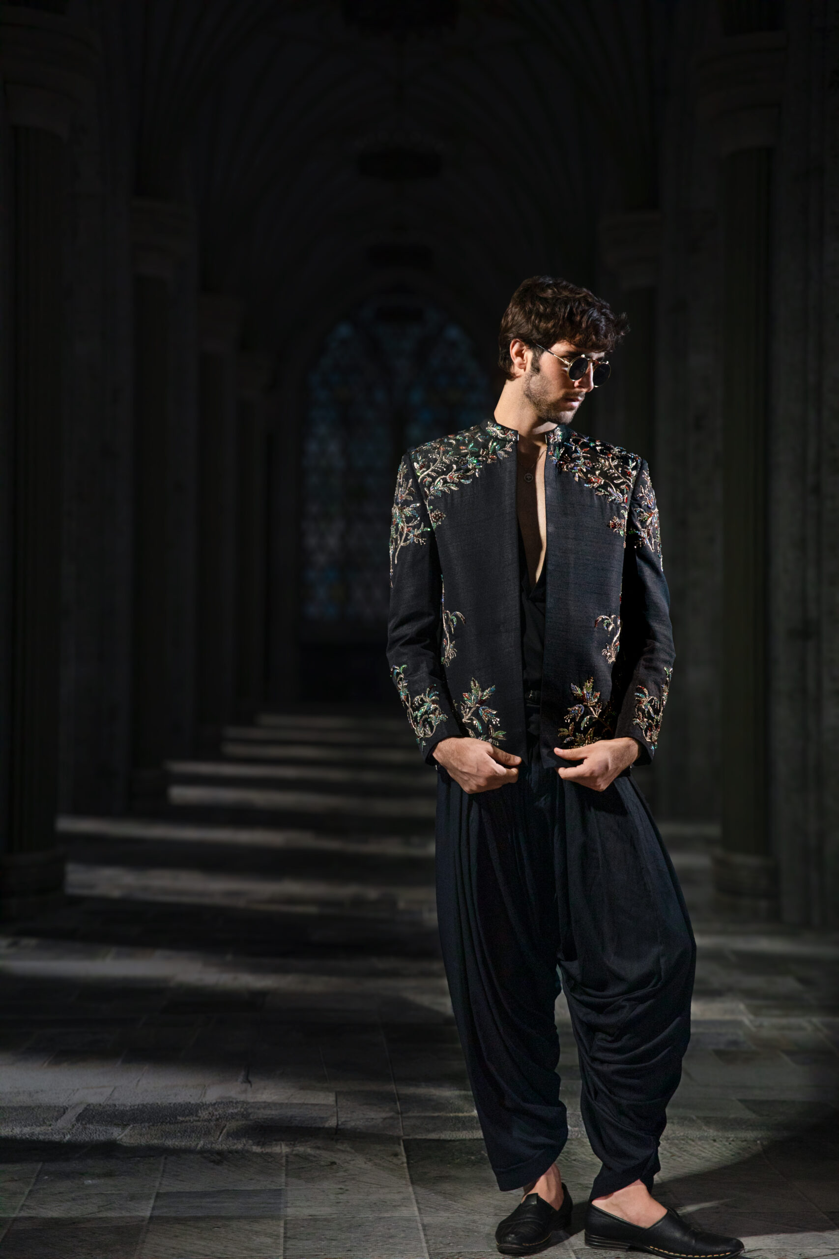 ÉTOILE collection by Nauman Arfeen is a story chosen to tell through fabric, craftsmanship, light and emotion. The Genesis is the first chapter of a five-part journey