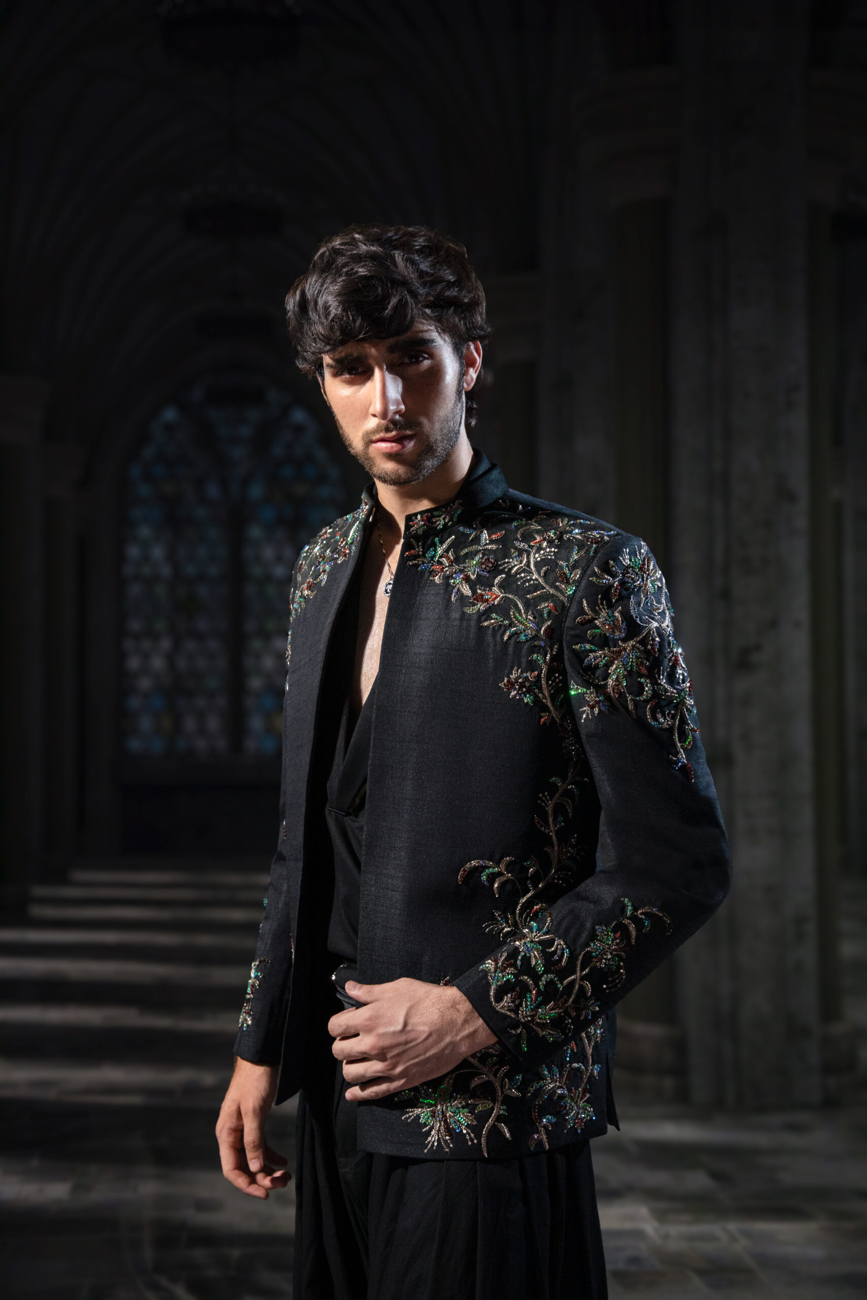 ÉTOILE collection by Nauman Arfeen is a story chosen to tell through fabric, craftsmanship, light and emotion. The Genesis is the first chapter of a five-part journey