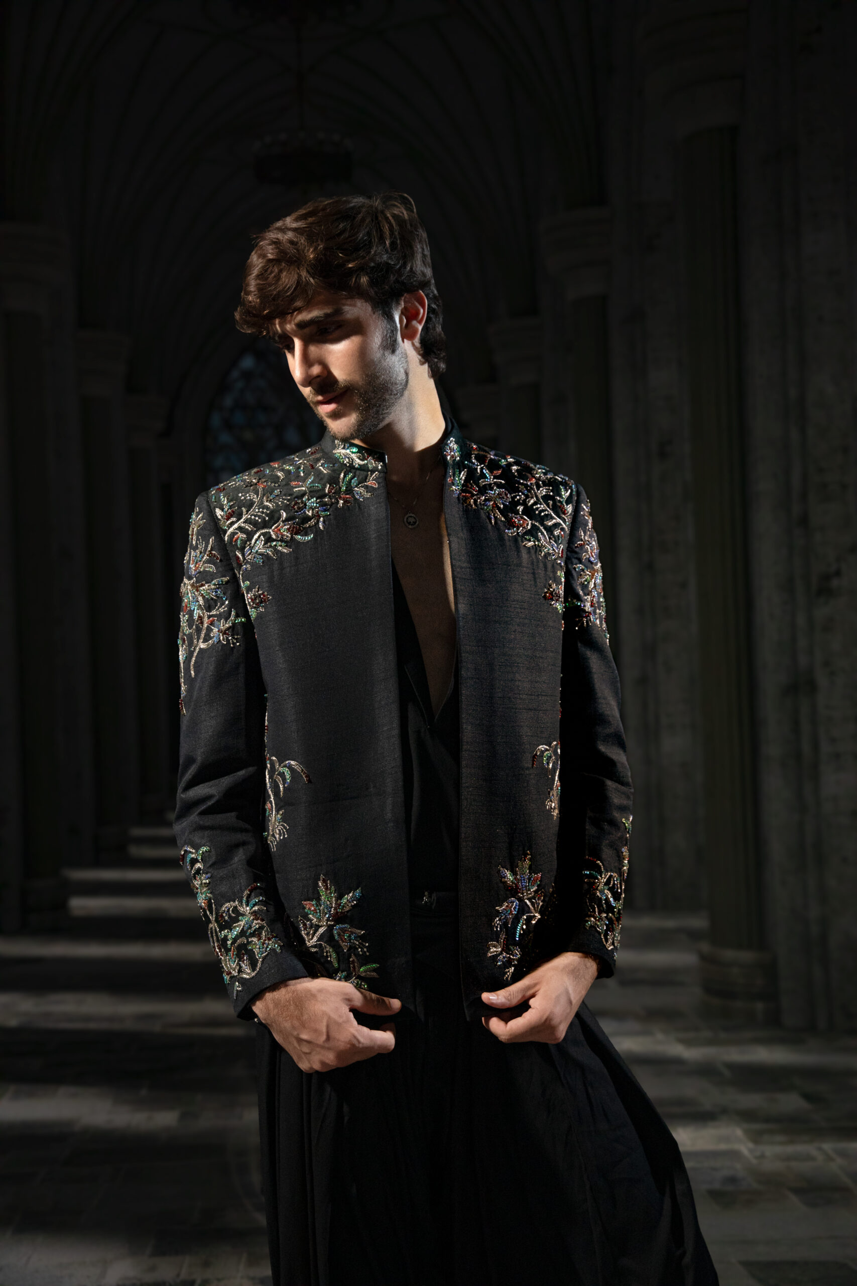 ÉTOILE collection by Nauman Arfeen is a story chosen to tell through fabric, craftsmanship, light and emotion. The Genesis is the first chapter of a five-part journey