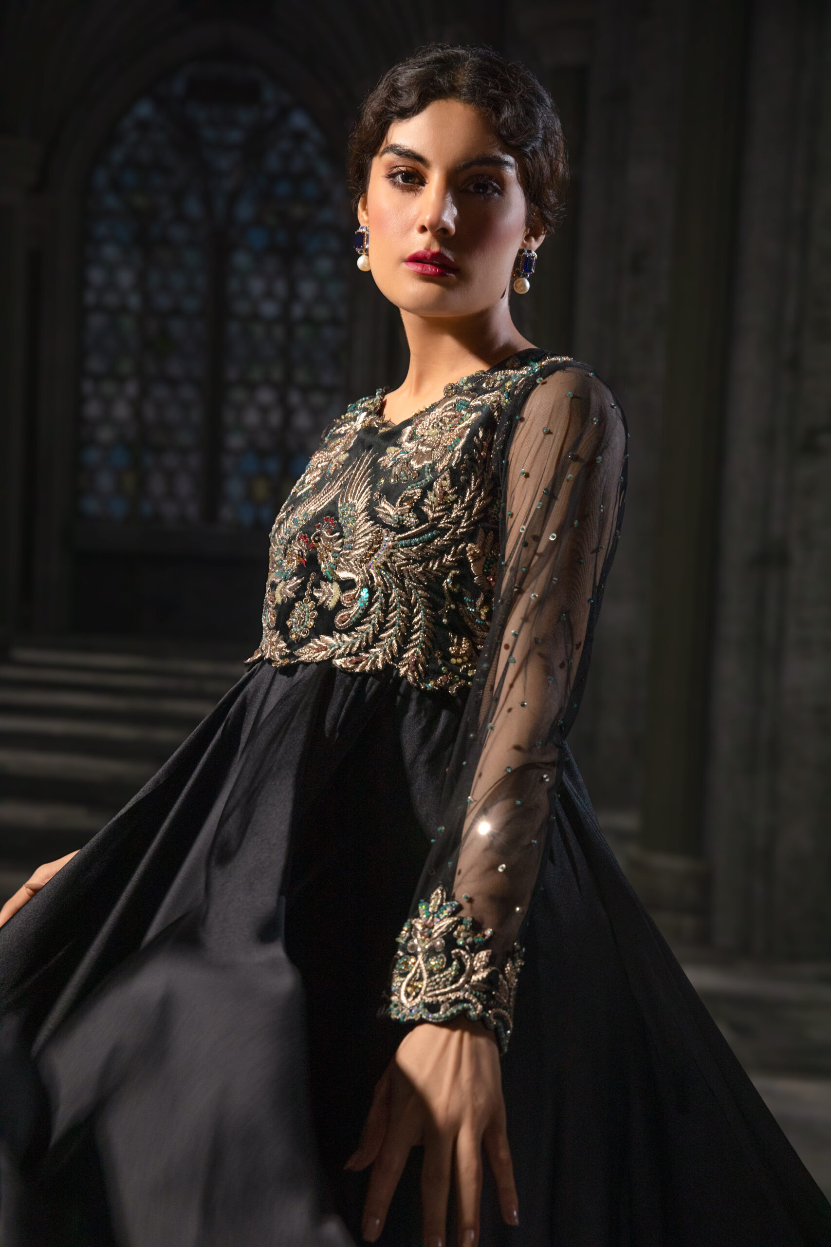 ÉTOILE collection by Nauman Arfeen is a story chosen to tell through fabric, craftsmanship, light and emotion. The Genesis is the first chapter of a five-part journey