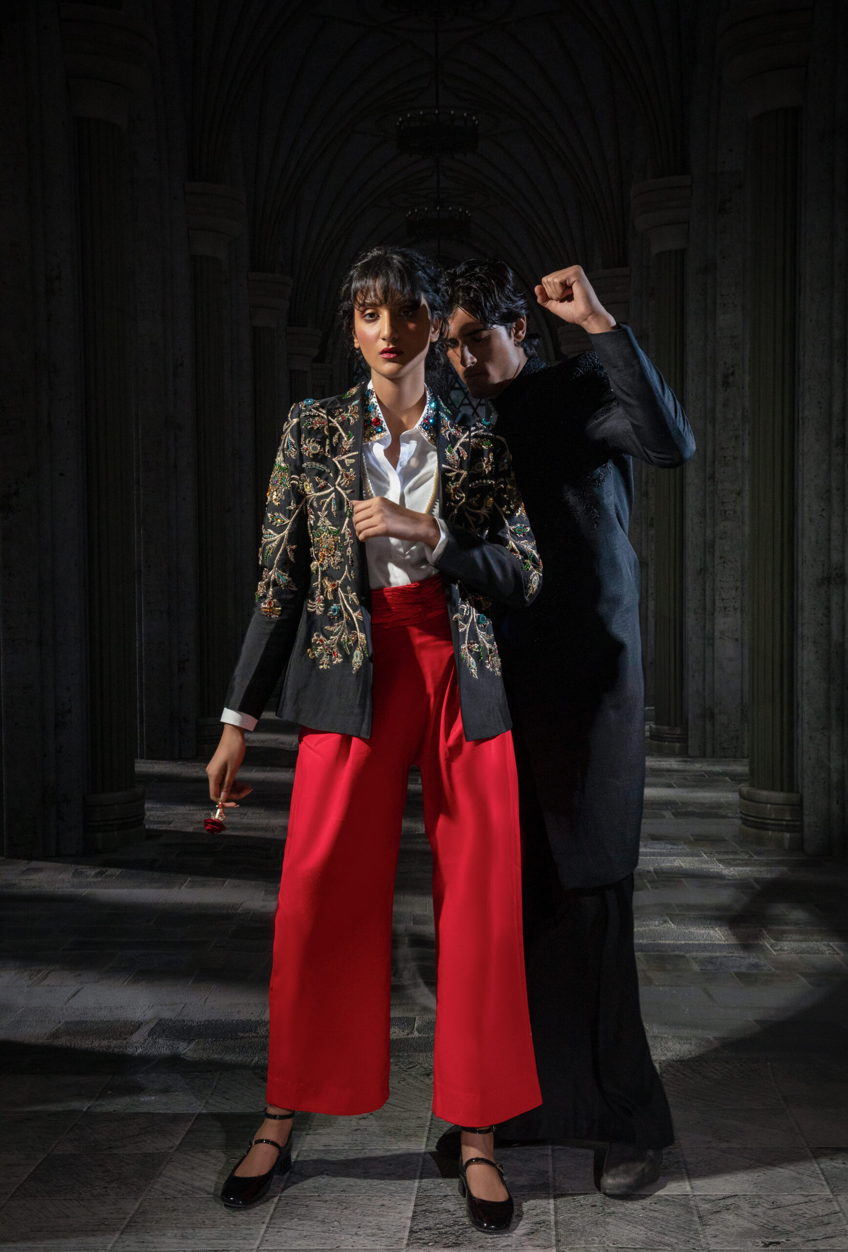 ÉTOILE collection by Nauman Arfeen is a story chosen to tell through fabric, craftsmanship, light and emotion. The Genesis is the first chapter of a five-part journey