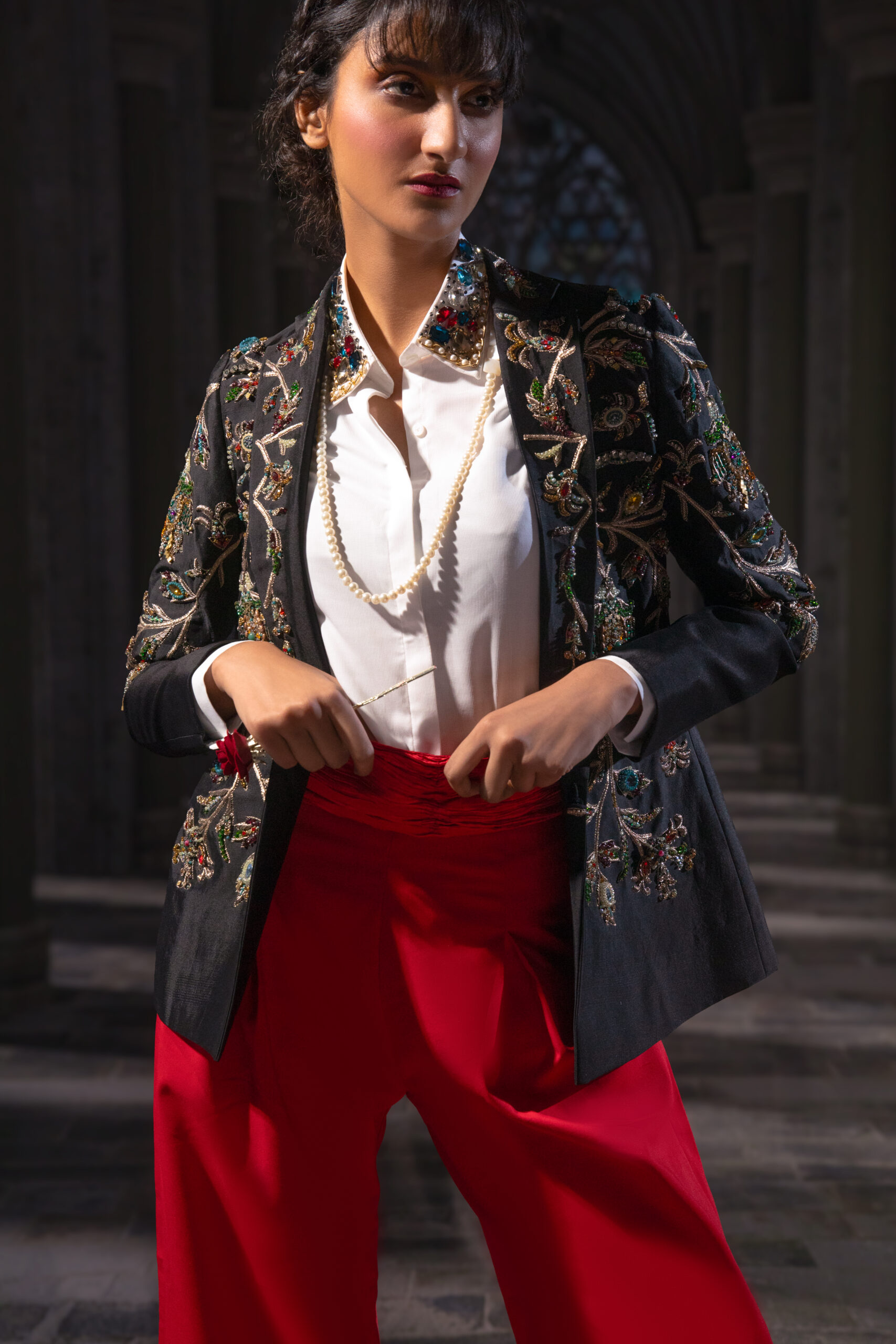 ÉTOILE collection by Nauman Arfeen is a story chosen to tell through fabric, craftsmanship, light and emotion. The Genesis is the first chapter of a five-part journey