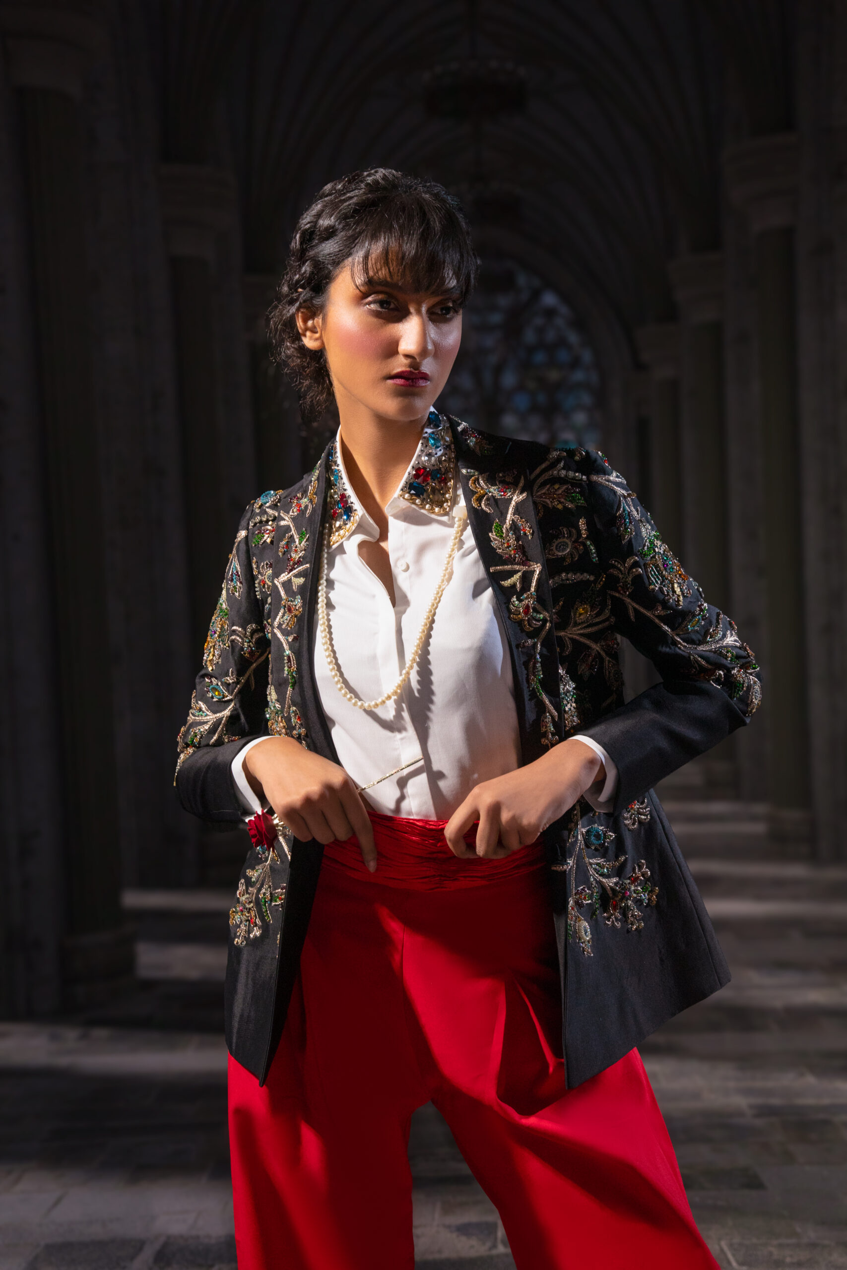 ÉTOILE collection by Nauman Arfeen is a story chosen to tell through fabric, craftsmanship, light and emotion. The Genesis is the first chapter of a five-part journey
