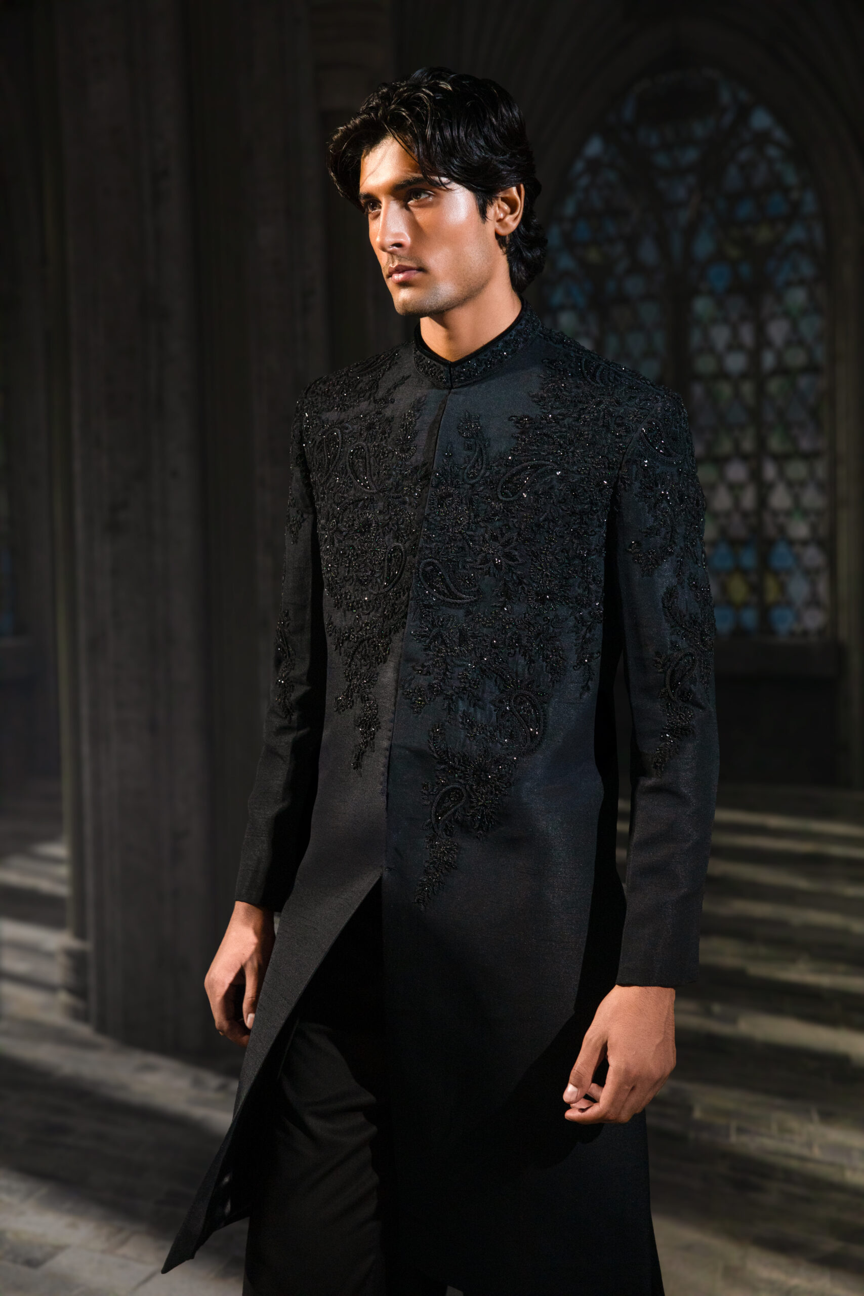 ÉTOILE collection by Nauman Arfeen is a story chosen to tell through fabric, craftsmanship, light and emotion. The Genesis is the first chapter of a five-part journey