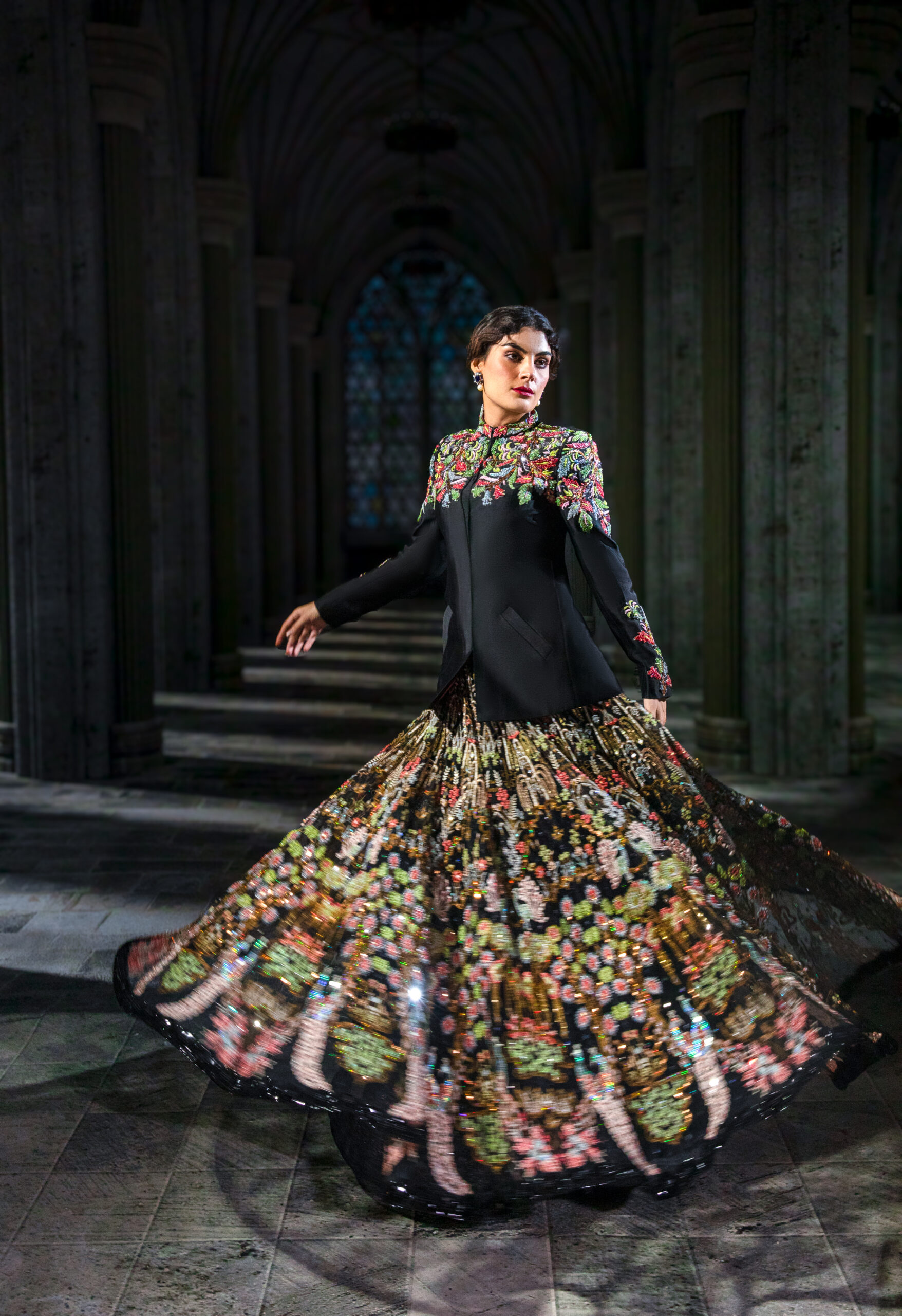 ÉTOILE collection by Nauman Arfeen is a story chosen to tell through fabric, craftsmanship, light and emotion. The Genesis is the first chapter of a five-part journey