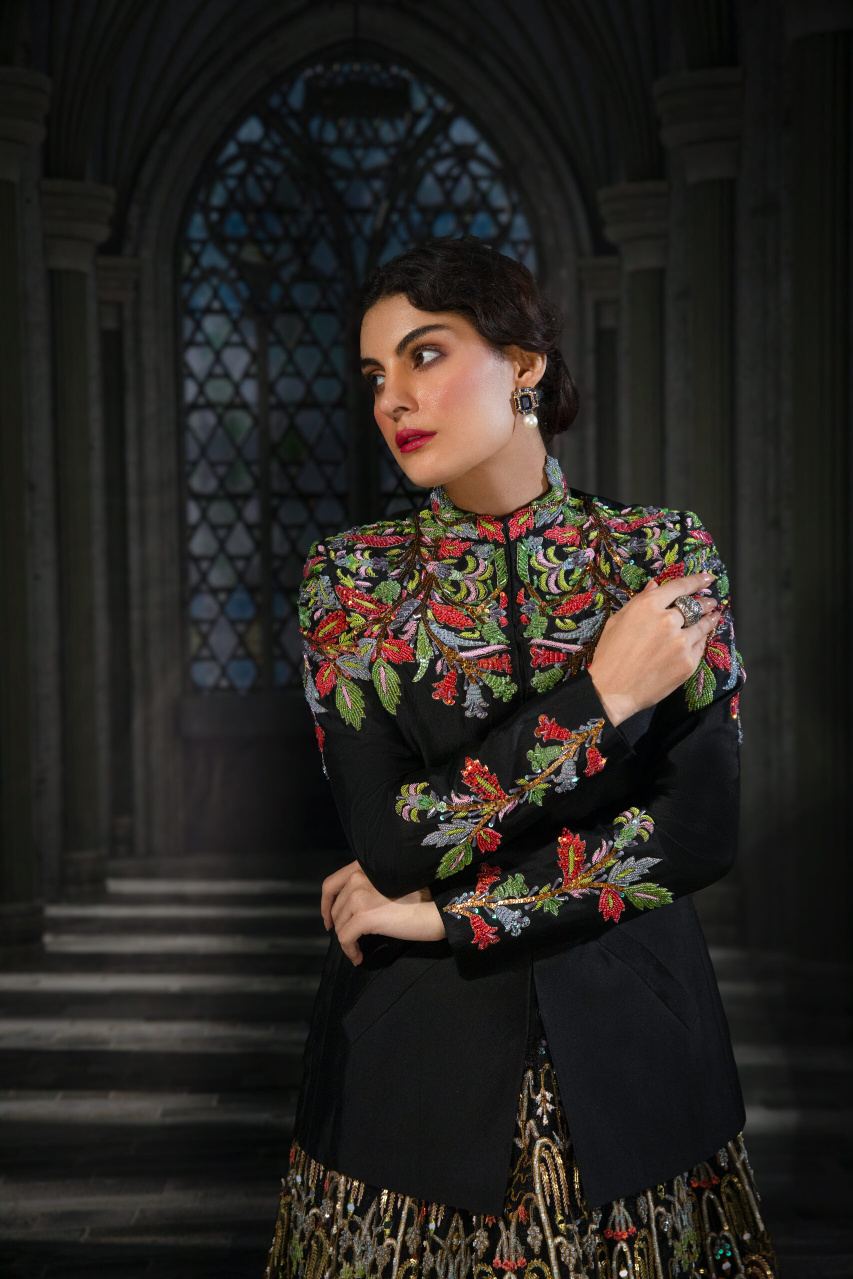 ÉTOILE collection by Nauman Arfeen is a story chosen to tell through fabric, craftsmanship, light and emotion. The Genesis is the first chapter of a five-part journey
