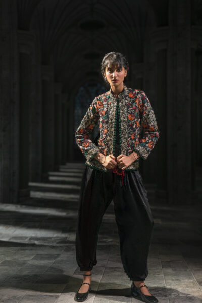 Verdant Floral Ladies Jacket, Naushemian ÉTOILE Collection, Nauman Arfeen Designer Wear, Luxury Hand Embroidered Ladies Jacket Pakistan, Floral Motif Couture Jacket, Fashion Week Couture 2026, Designer Women’s Ensemble Pakistan, Heritage Craftsmanship Womenswear, Regal Couture Tailoring, Luxury Occasion Dressing