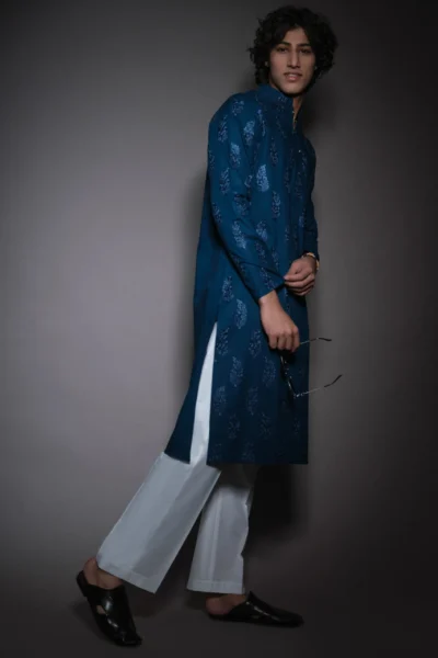Kurta for men - Buy Blue Kurta - Buy Mens wear kurta