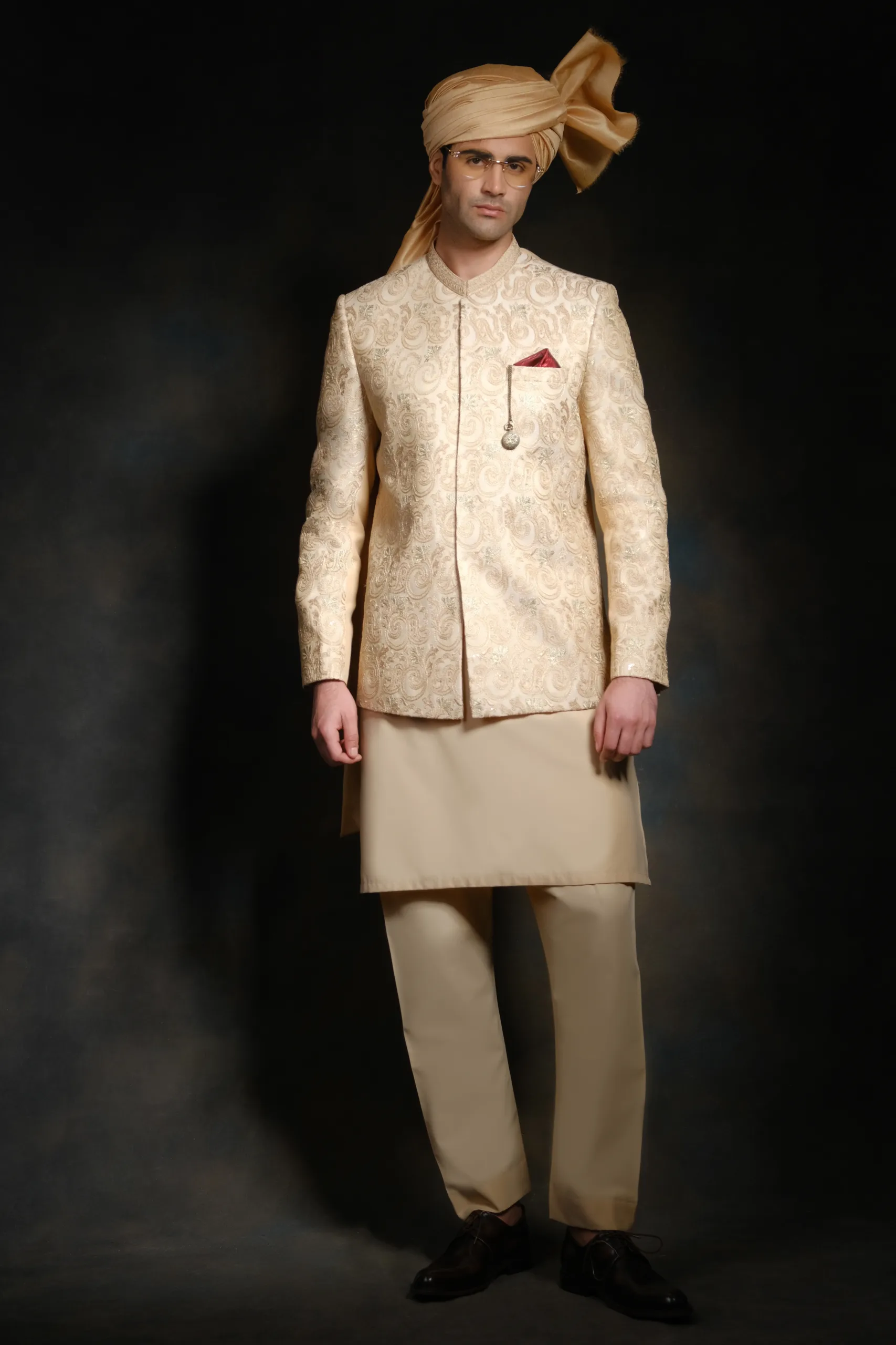 wedding day mens dress Light Gold Embroidered Prince Coat with embroidery andfloral motif elevate this luxurious light gold garment wedding day mens dress Light Gold Embroidered Prince Coat with embroidery andfloral motif elevate this luxurious light gold garment