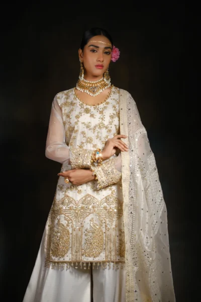 Original Latest Formal Heavy Woman Sharara Set - Party dresses - Wedding dress - designer dress