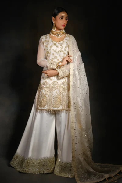 Original Latest Formal Heavy Woman Sharara Set - Party dresses - Wedding dress - designer dress