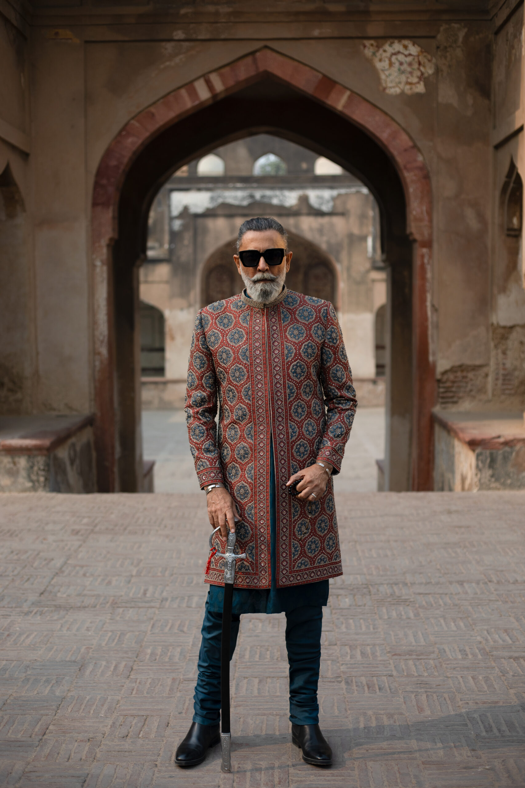 Shahzad Nawaz in Nauman Arfeen Shah Fasana Royal Heritage Sherwani Lahore Shoot