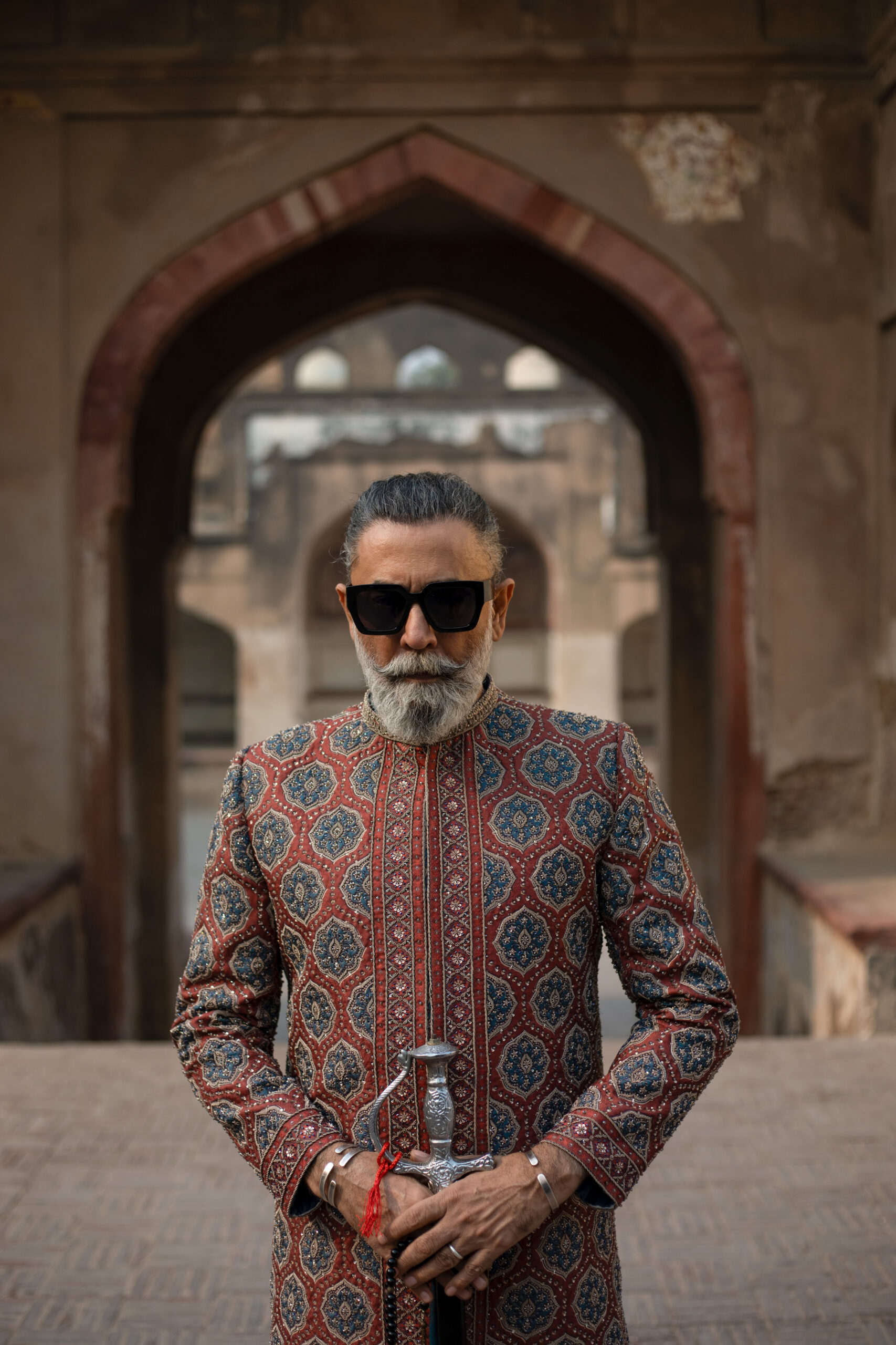 Shahzad Nawaz in Nauman Arfeen Shah Fasana Royal Heritage Sherwani Lahore Shoot